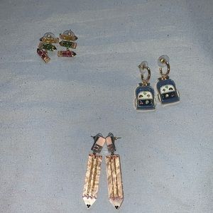 SUGARFIX by BaubleBar Teacher Earring Bundle✏️🎒